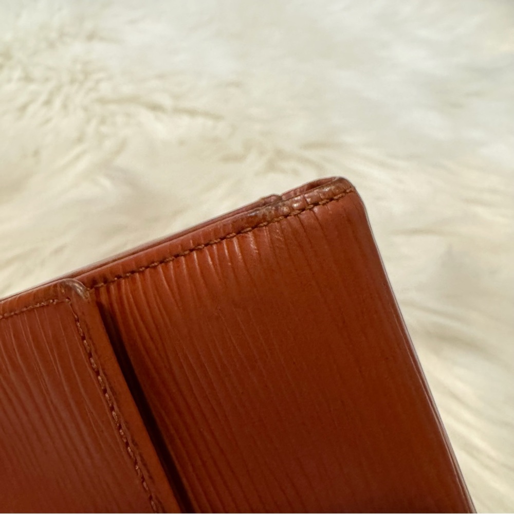 Louis Vuitton Vintage Epi Portefeuille Elise Trifold Compact Wallet Kenyan Fawn - Picture 11 of 13